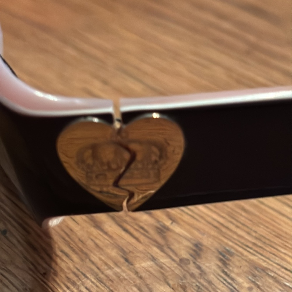 Exc. used condition! Juicy Couture pink &  brown heart frames. - Picture 9 of 9